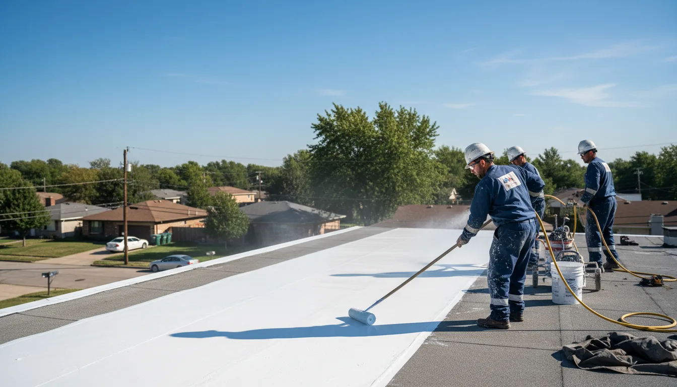 Commercial roof coating in Los Banos, CA near me